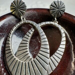 Detailed Sterling Silver Dangle Earrings by Ragul Cano